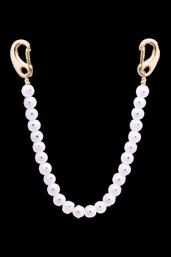 crystal haze The Evil Eye Bag Chain - Pink