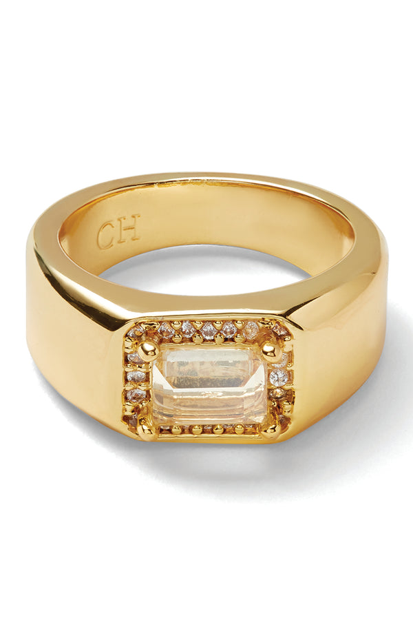 crystal haze The Lady Boss pinky ring - Opal
