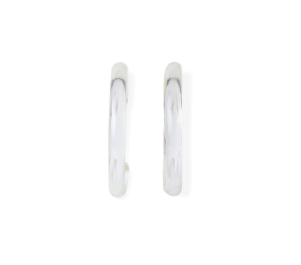 crystal haze Translucent hoops - Clear