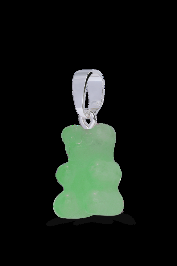 Crystal Haze Crystal Nostalgia Bear - Classic Connector - Silver Plated - Jade