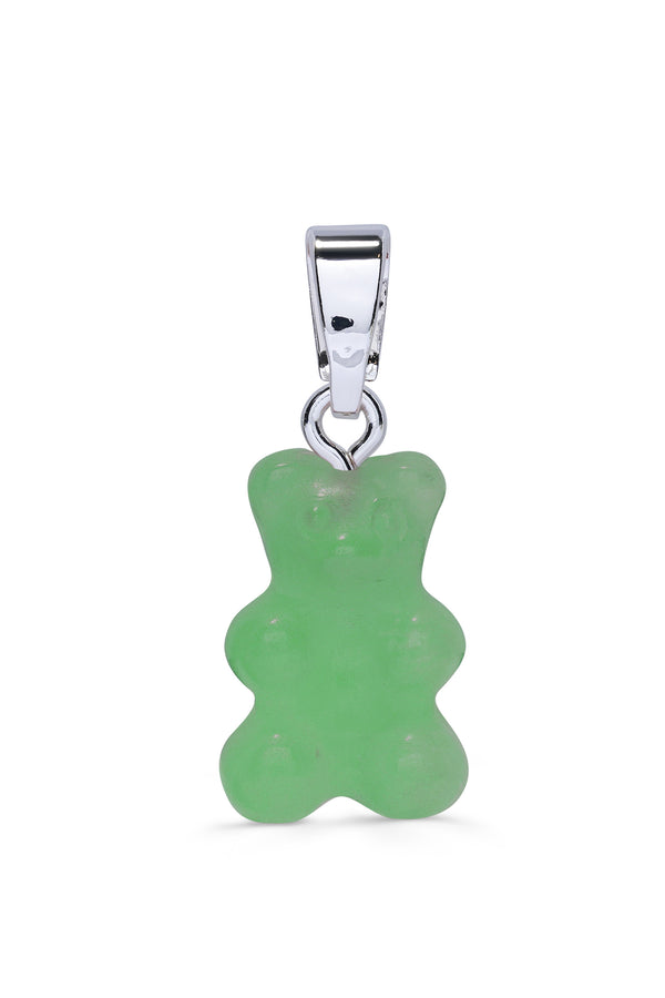 crystal haze Crystal Nostalgia Bear - Classic Connector - Silver plated - Jade
