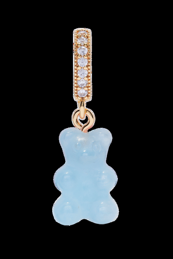 crystal haze Crystal Nostalgia Bear - Pave Connector - Aquamarine