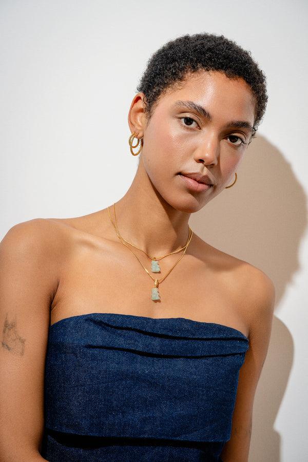 Crystal Haze Crystal Nostalgia Bear - Pave Connector - Jade