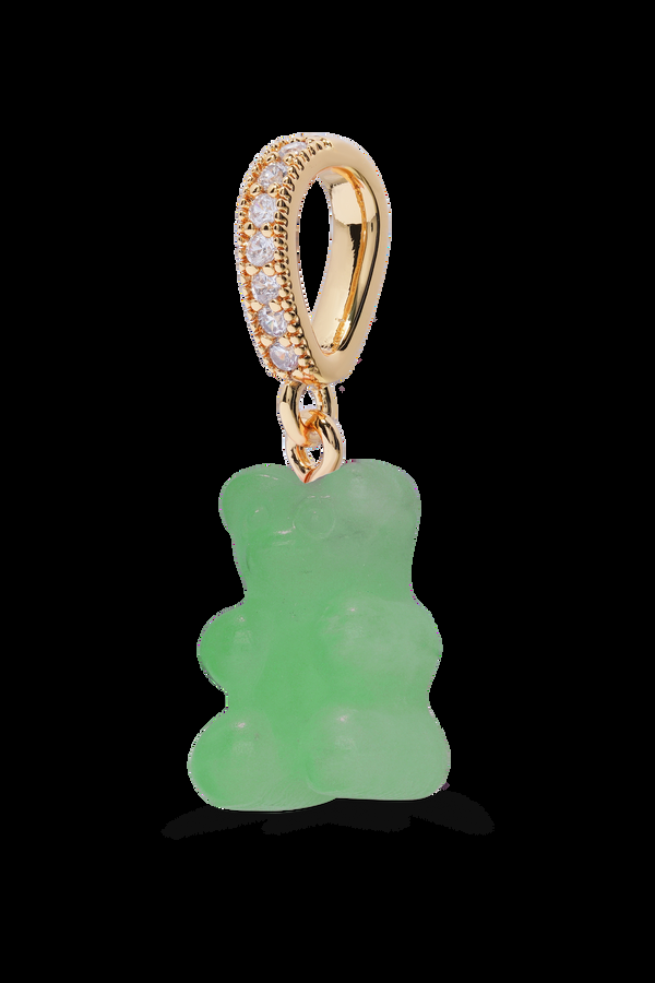 Crystal Haze Crystal Nostalgia Bear - Pave Connector - Jade