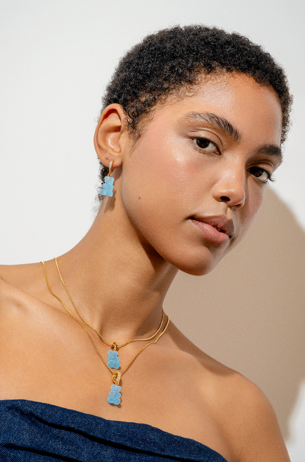 Crystal Haze Fizzy Nostalgia Bear - Classic Connector - Blueberry