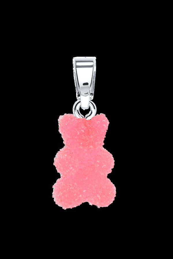 crystal haze Fizzy Nostalgia bear - Classic connector - Silver plated - Cherry