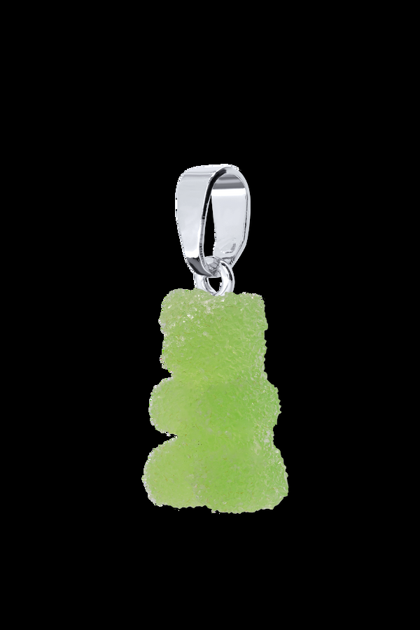 Crystal Haze Fizzy Nostalgia Bear - Classic Connector - Silver Plated - Sour Apple