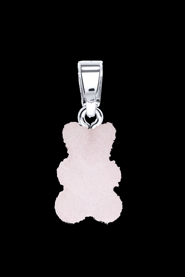 crystal haze Fizzy Nostalgia bear - Classic connector - Silver plated - Strawberry