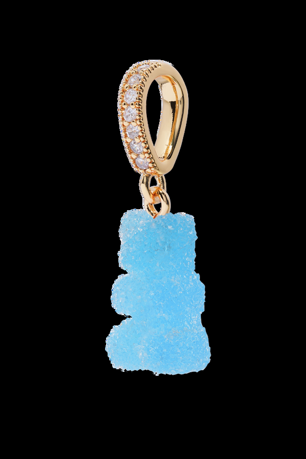 Crystal Haze Fizzy Nostalgia Bear - Pave Connector - Blueberry