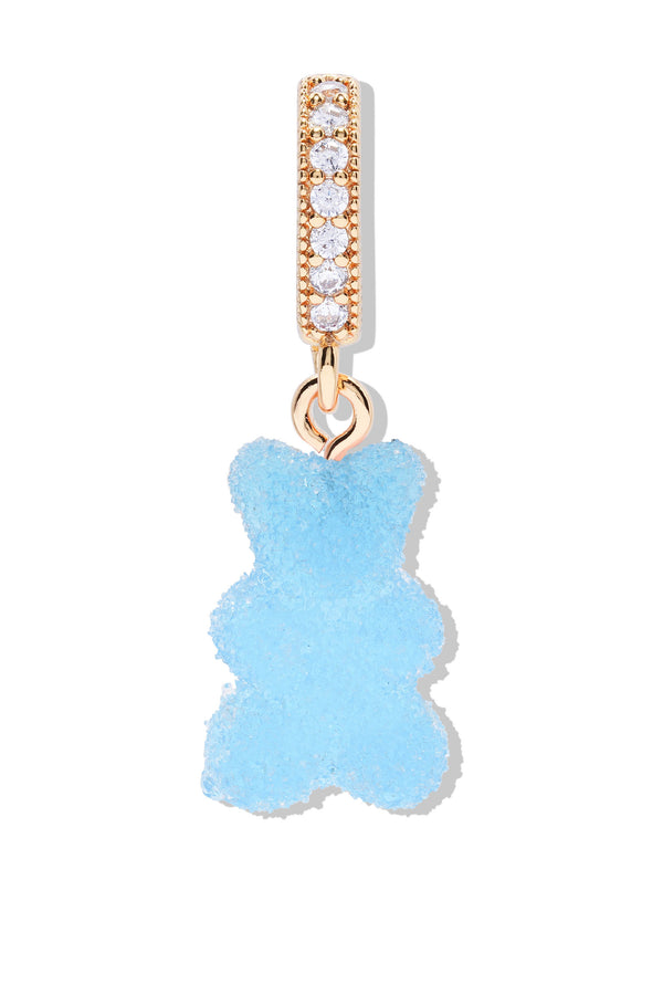 crystal haze Fizzy Nostalgia bear - Pave connector - Blueberry