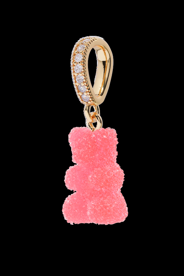 Crystal Haze Fizzy Nostalgia Bear - Pave Connector - Cherry