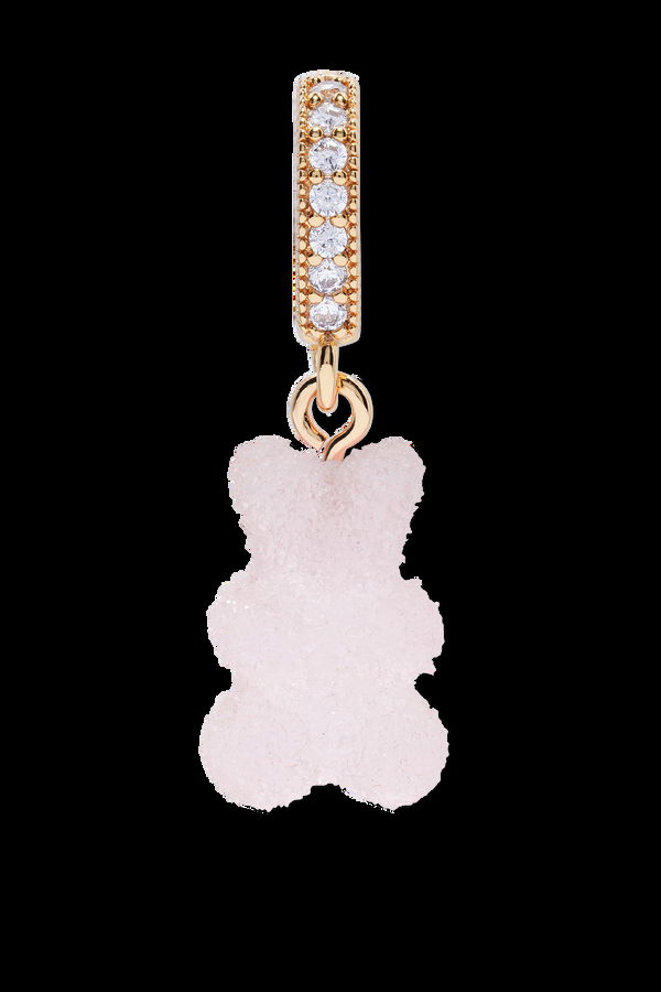 crystal haze Fizzy Nostalgia bear - Pave connector - Strawberry