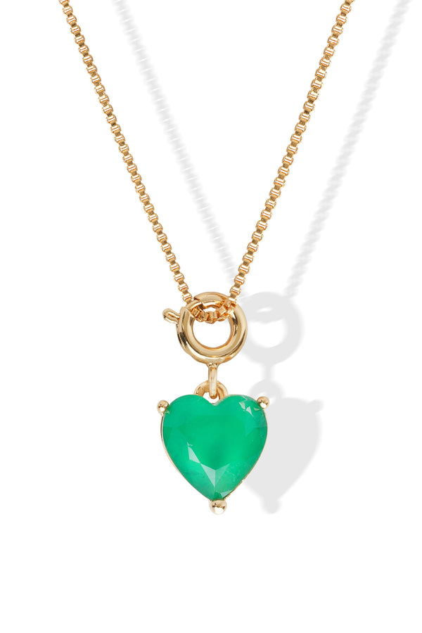 Crystal Haze Forever Yours Charm Necklace - Clover Crush