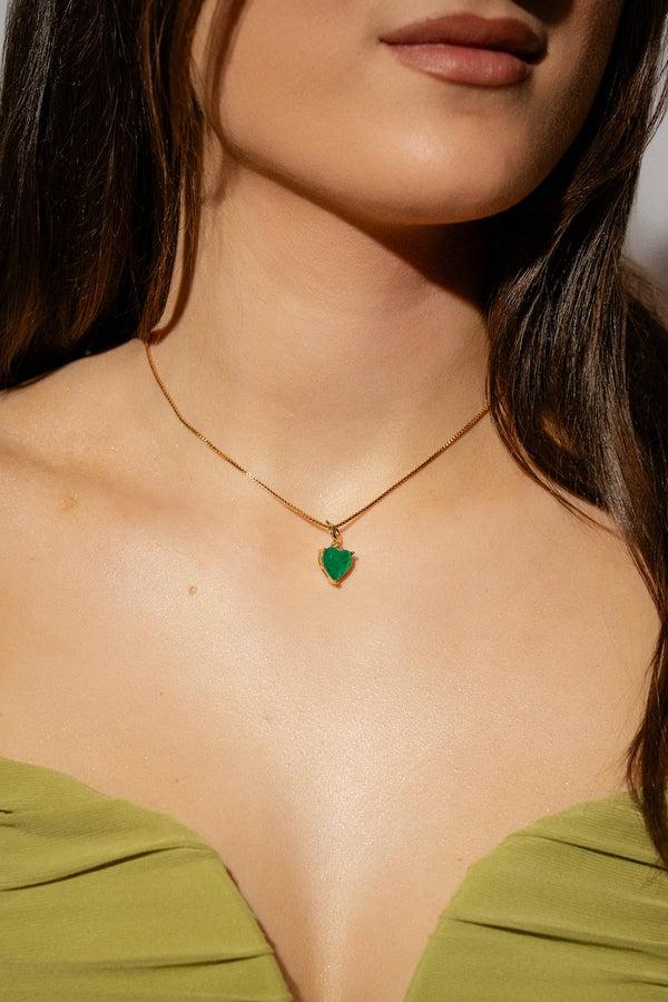 Crystal Haze Forever Yours Charm Necklace - Clover Crush