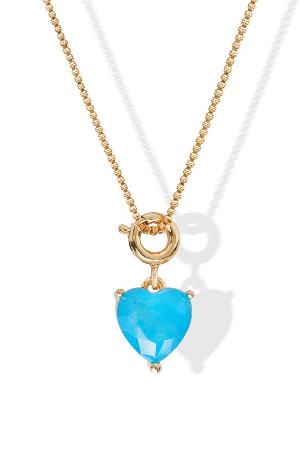 Crystal Haze Forever Yours Charm Necklace - Something Blue