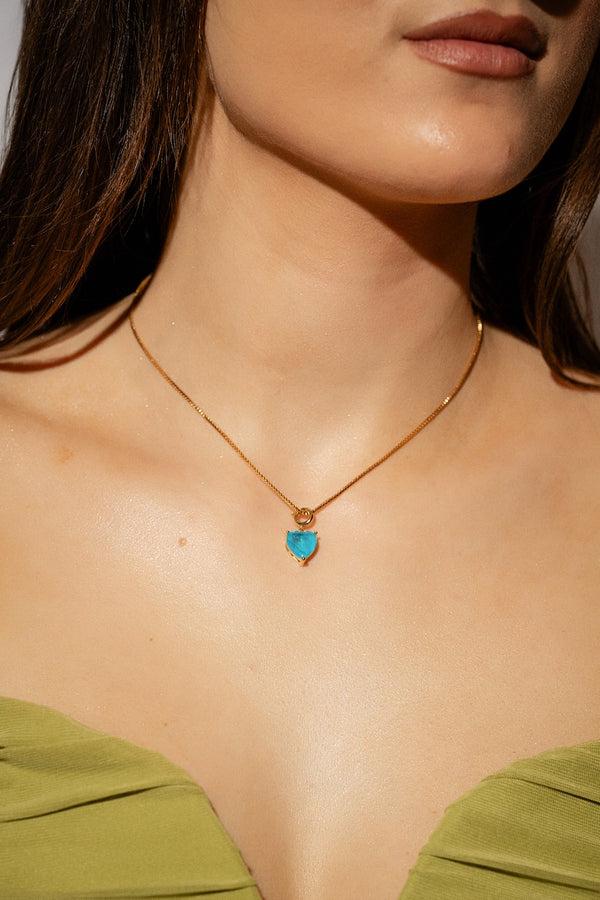 Crystal Haze Forever Yours Charm Necklace - Something Blue