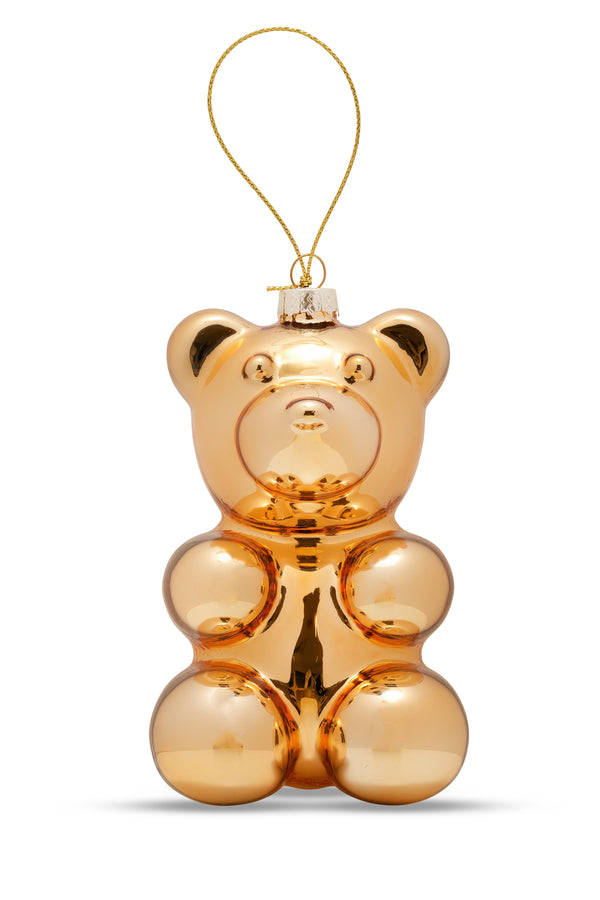 crystal haze Gold Nostalgia Bear Christmas Ornament