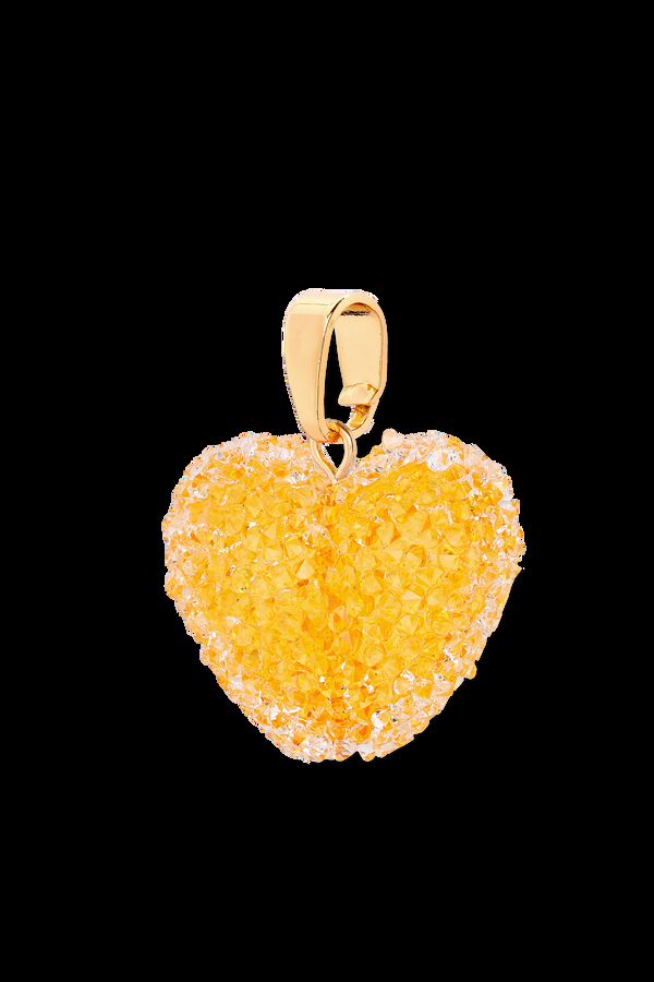 crystal haze Jelly Heart - Classic Connector - Sunshine Orange