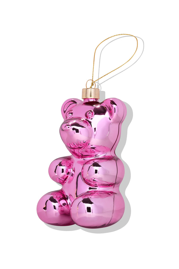 Crystal Haze Nostalgia Bear Christmas Ornament - Rosy Beardear
