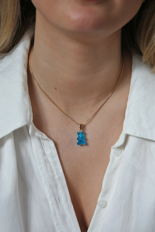 Crystal Haze Nostalgia Bear - Classic Connector - Gold - Azure