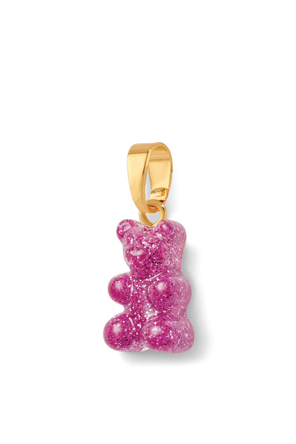 Crystal Haze Nostalgia Bear - Classic Connector - Gold - Magenta