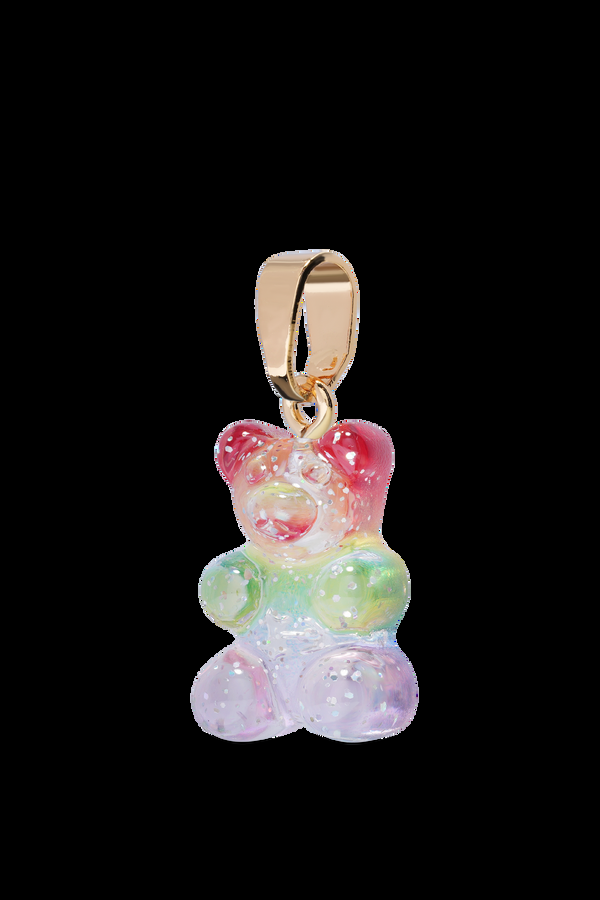 Crystal Haze Nostalgia Bear - Classic Connector - Gold Plated - Rainbow