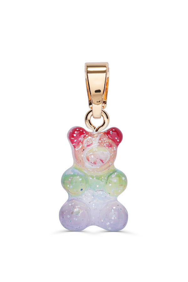 crystal haze Nostalgia Bear - Classic Connector - Gold Plated - Rainbow