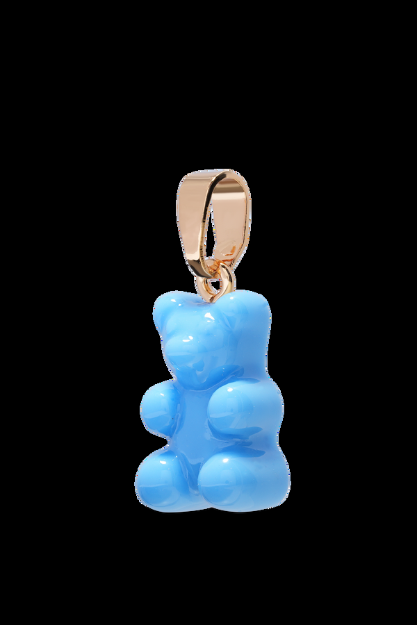Crystal Haze Nostalgia Bear - Classic Connector - Gold Plated - Sky Blue