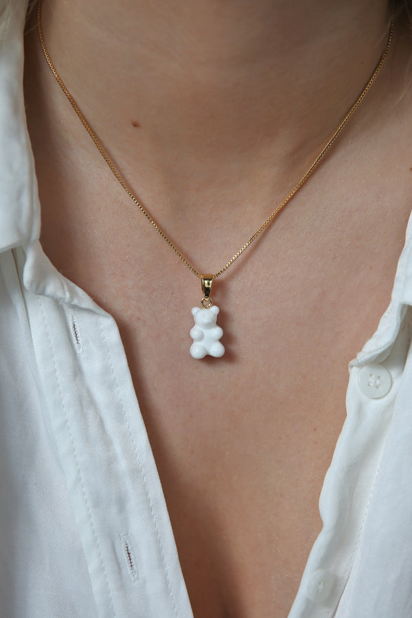 Crystal Haze Nostalgia Bear - Classic Connector - Gold - Powder