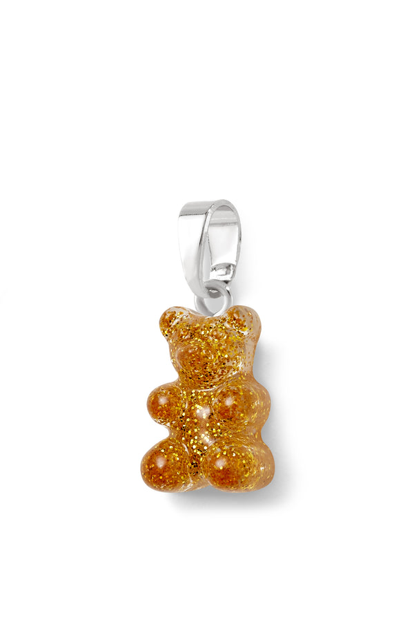 Crystal Haze Nostalgia Bear - Classic Connector - Silver Plated - 24k