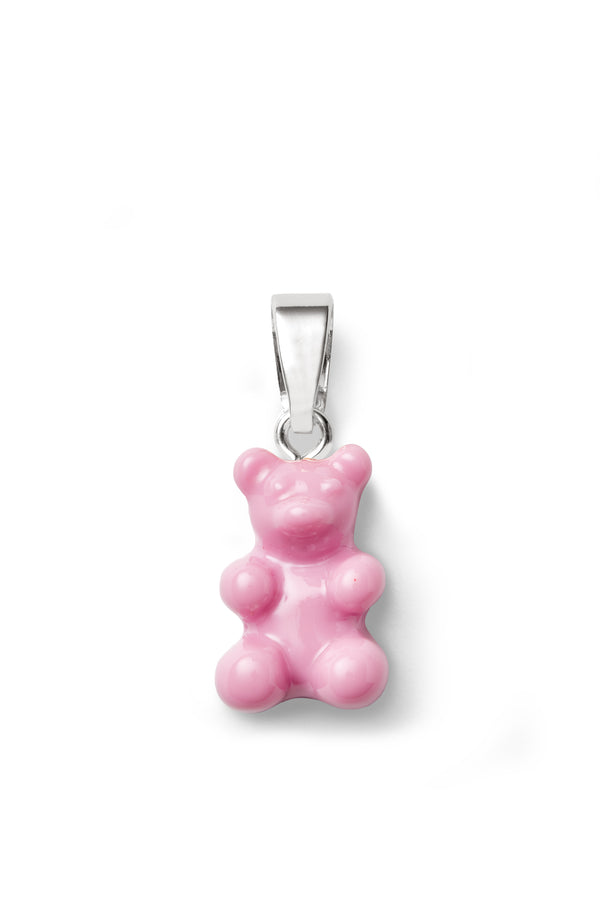 crystal haze Nostalgia Bear - Classic Connector - Silver Plated - Candy pink