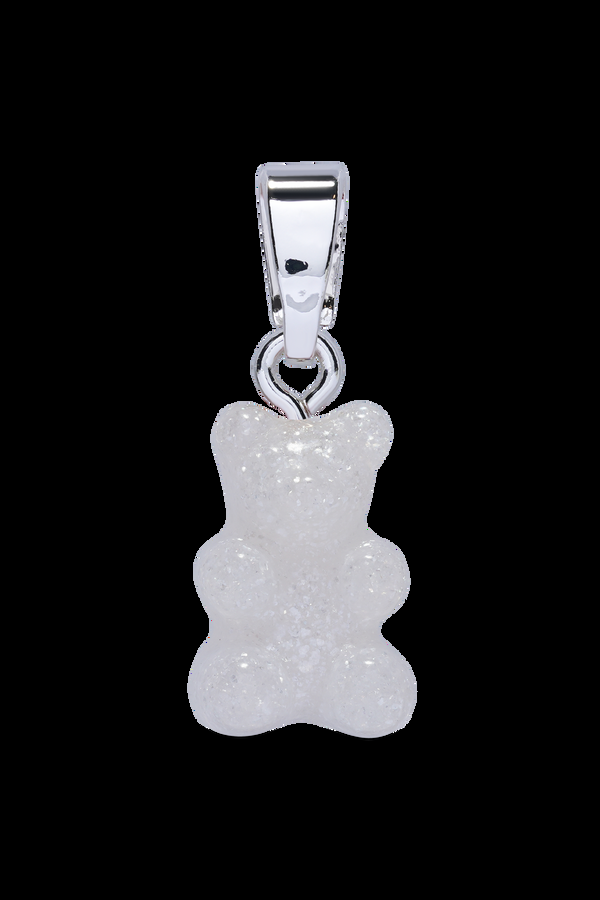 crystal haze Nostalgia Bear - Classic Connector - Silver plated - Glittery
