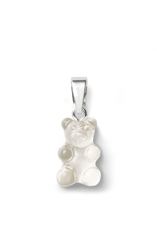 crystal haze Nostalgia Bear - Classic Connector - Silver Plated - Iced