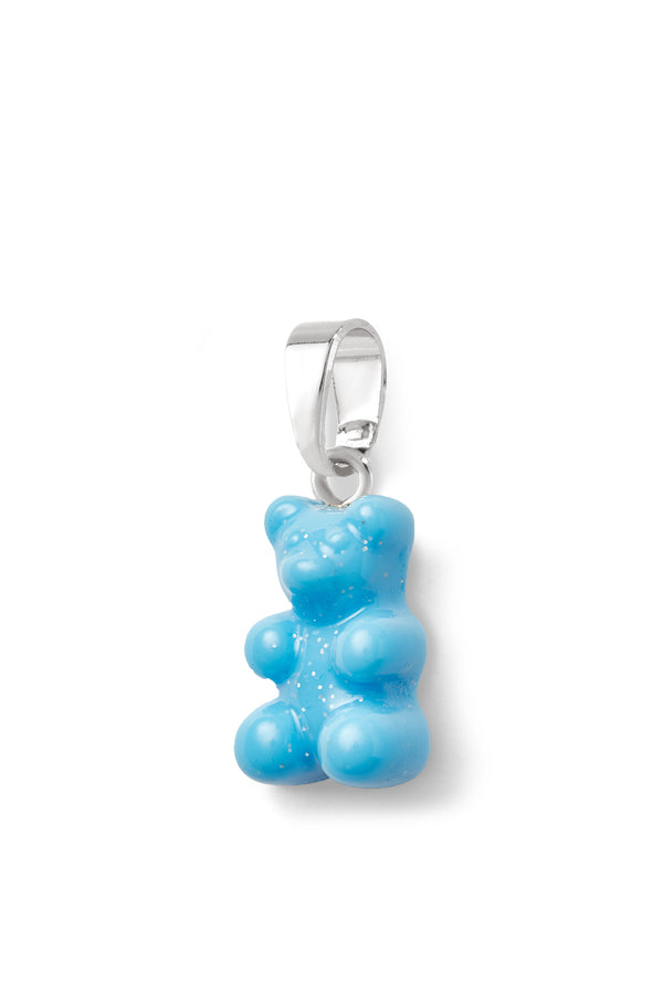 Crystal Haze Nostalgia Bear - Classic Connector - Silver Plated - Lagoon