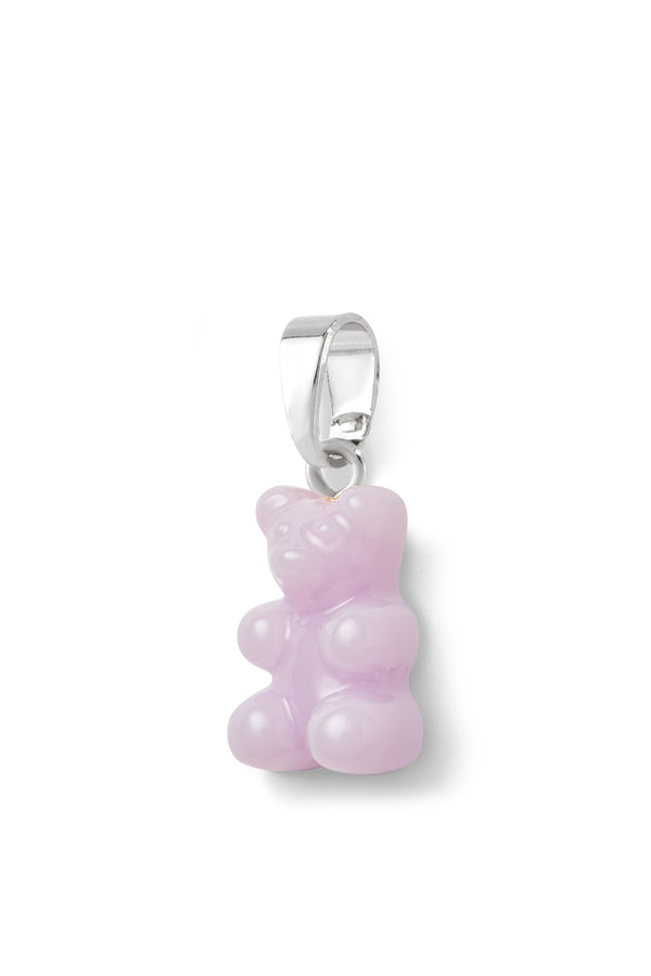 Crystal Haze Nostalgia Bear - Classic Connector - Silver Plated - Lavender