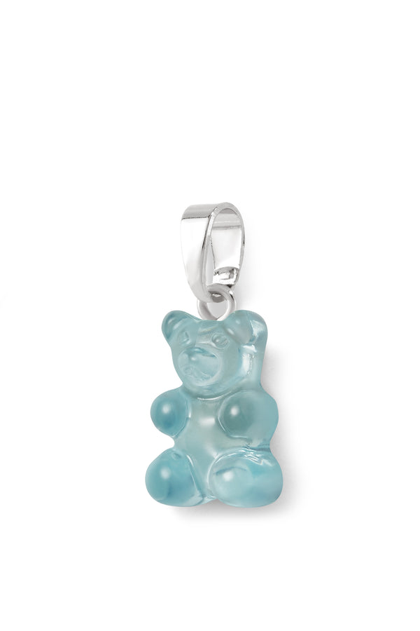 Crystal Haze Nostalgia Bear - Classic Connector - Silver Plated - Mediterranean