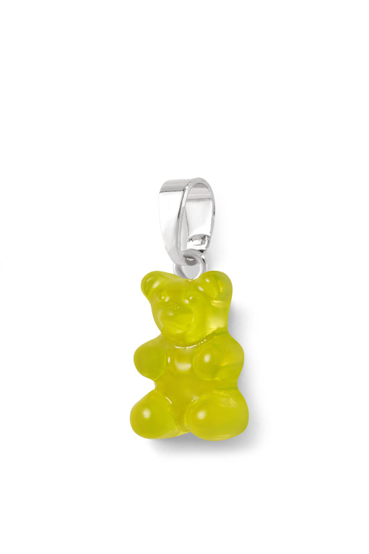 Crystal Haze Nostalgia Bear - Classic Connector - Silver Plated - Minion