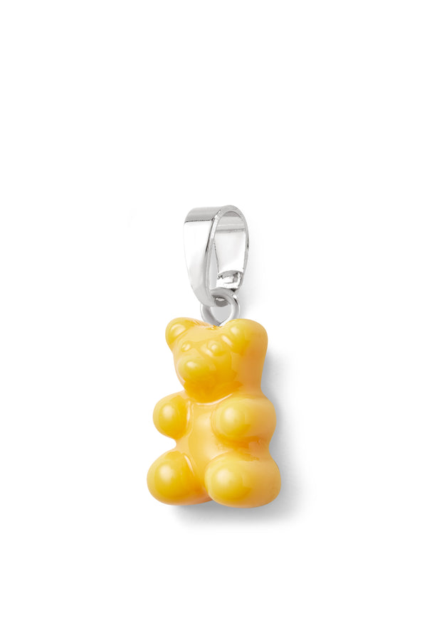 crystal haze Nostalgia bear - Classic connector - Silver plated - NYC Taxi Yellow