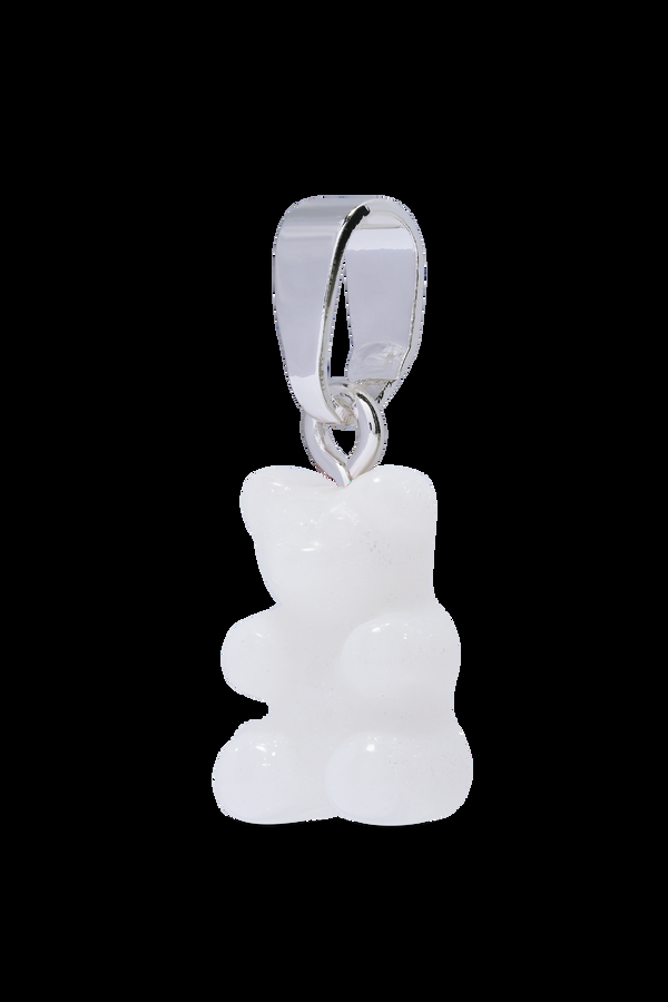 Crystal Haze Nostalgia Bear - Classic Connector - Silver Plated - Pearly