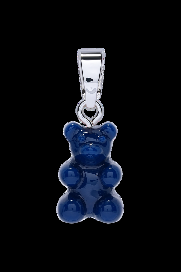 crystal haze Nostalgia Bear - Classic Connector - Silver plated - Sapphire