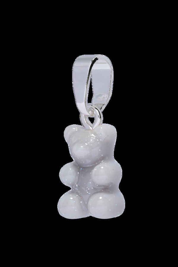 Crystal Haze Nostalgia Bear - Classic Connector - Silver Plated - Steel