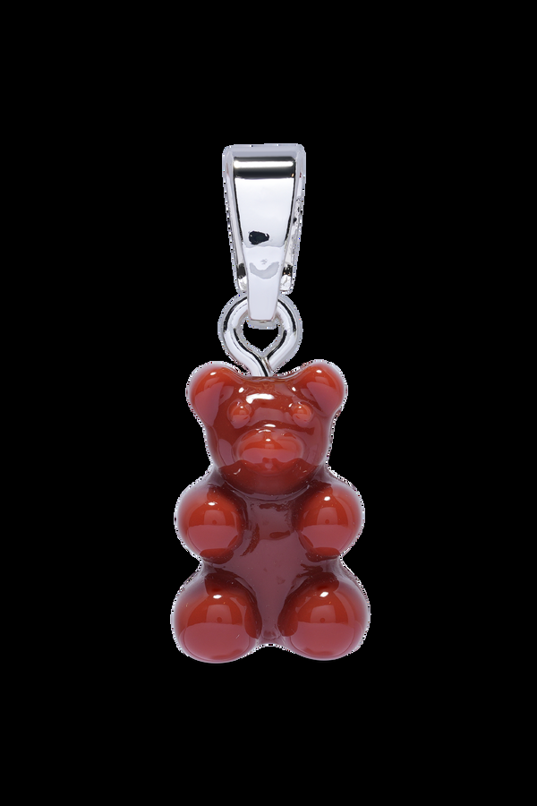 crystal haze Nostalgia Bear - Classic connector - Silver plated - Toffee