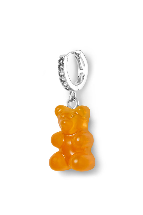crystal haze Nostalgia bear hoop - Fanta - Silver plated