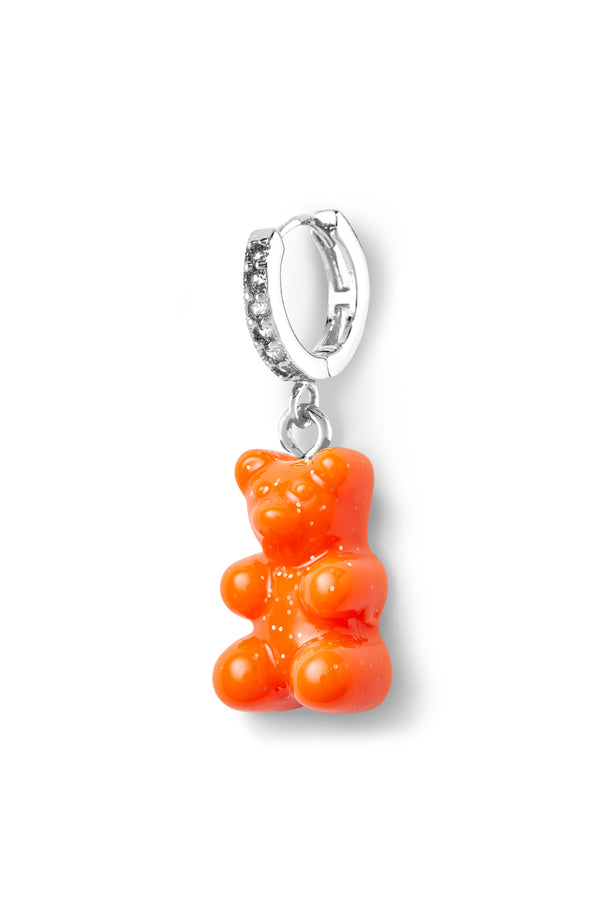 crystal haze Nostalgia bear hoop - Fuego - Silver plated