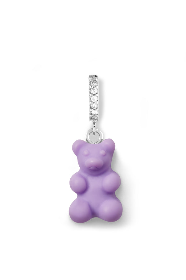 Crystal Haze Nostalgia Bear Hoop - Just Pinot - Silver Plated