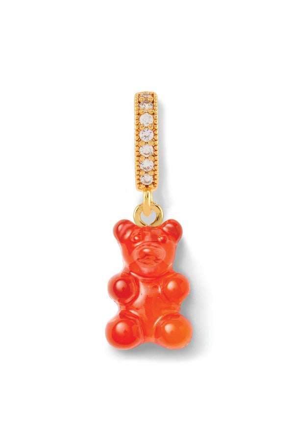 Crystal Haze Nostalgia Bear - Jelly Red - Pave Connector
