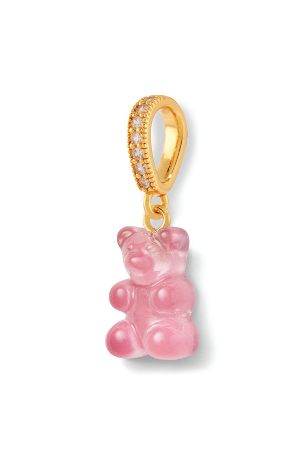 Crystal Haze Nostalgia Bear - Pave Connector - Bubblegum Pink