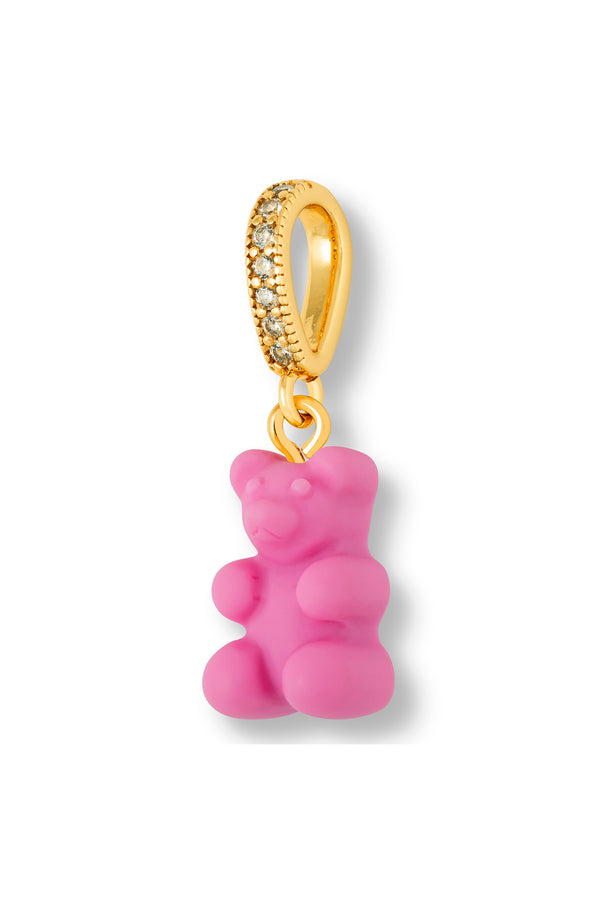 Crystal Haze Nostalgia Bear - Pave Connector - Gold Plated - Elle Woods