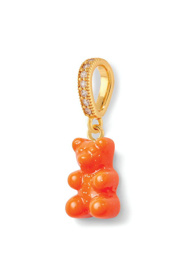 Crystal Haze Nostalgia Bear - Pave Connector - Gold Plated - Fuego