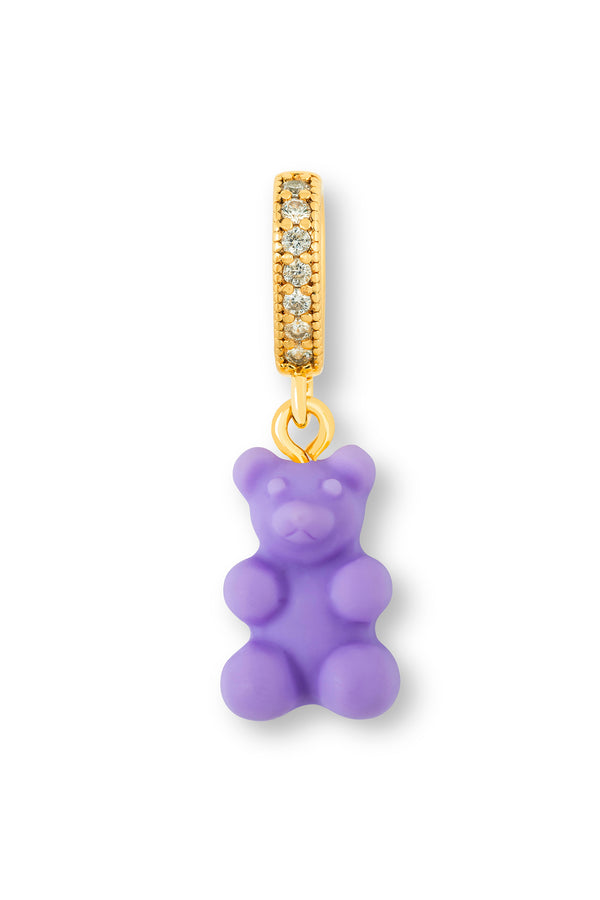 crystal haze Nostalgia Bear - Pave Connector - Gold Plated - Just Pinot